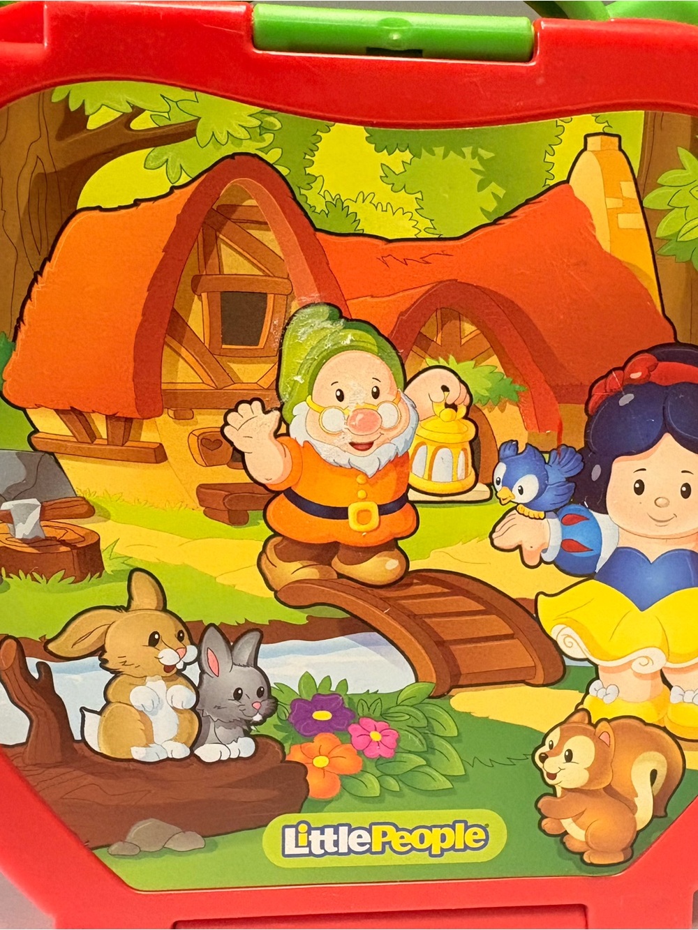 Fisher-Price Little People Disney Snow White's Fold 'n Go Apple playset HTF - Picture 2 of 10